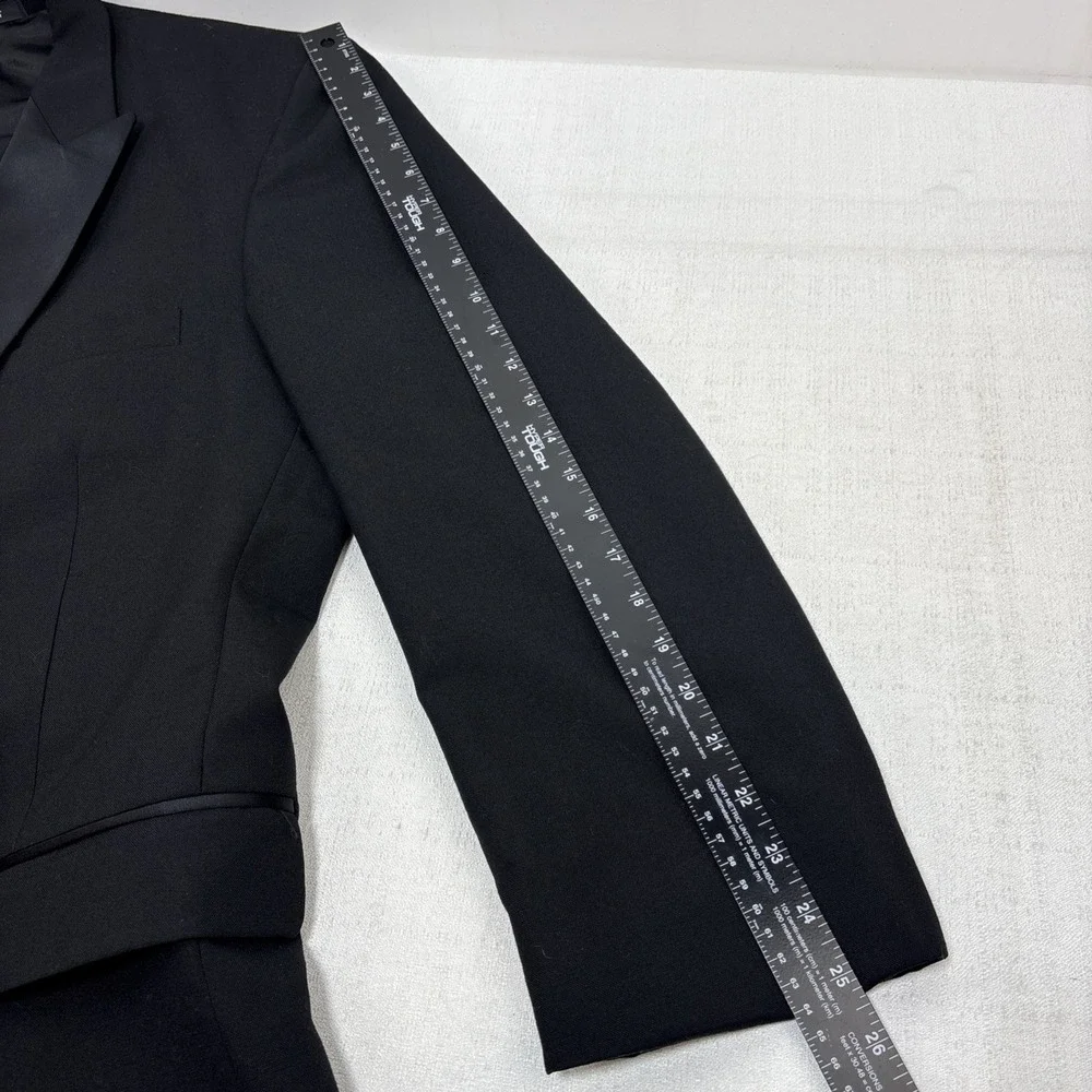 Mens Black Tuxedo Suit Jacket Size 50R Formal Blazer USA Made‎